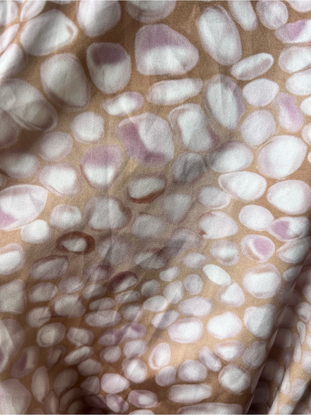 L'Academie One-Shoulder Dress in Blush Beige Print Size Small - Picture 10 of 10